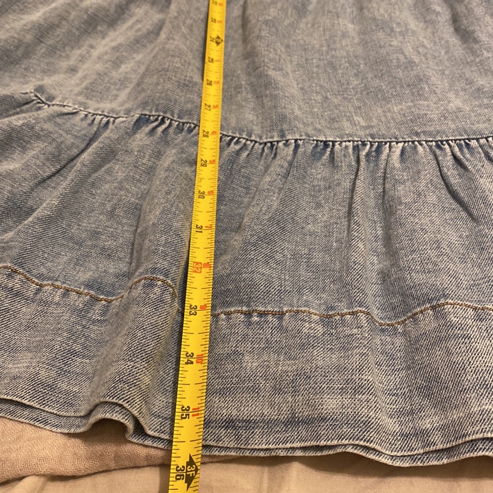 Pilcro Light Blue Denim Mini Dress . Size XL - Picture 6 of 8